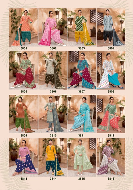 Patidar Season's Special vol-38 Cotton Designer Patiyala Dress Material